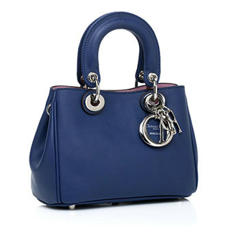 mini Christian Dior diorissimo nappa leather bag 0902 dark blue